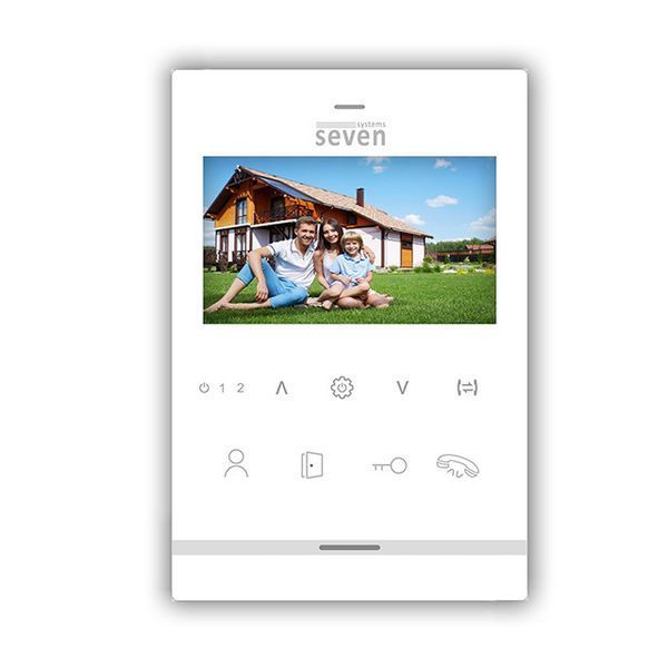 Відеодомофон 4 дюйми SEVEN DP&ndash;7541 white DP7541w фото