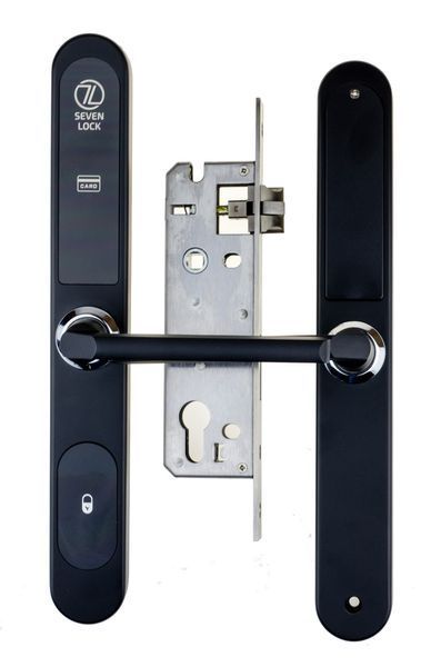 Електронний RFID замок для офісів SEVEN LOCK SL-7737S black ID EM SL7737SbEM фото