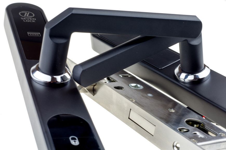 Електронний RFID замок для офісів SEVEN LOCK SL-7737S black ID EM SL7737SbEM фото