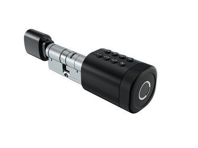 Розумний дверний біометричний замок (циліндр) SEVEN LOCK SL-7774BF black (100-150мм) SL7774BFb150 фото
