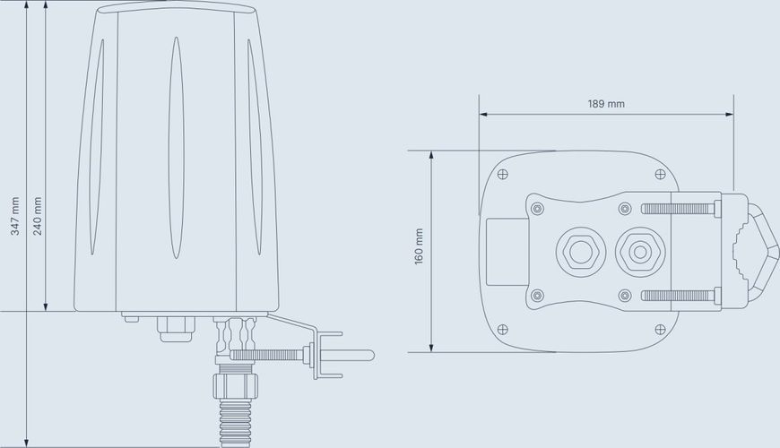 Зовнішня LTE&5G/WI-FI/GPS/BLUETOOTH антена для RUTX50 і RUTM50 Teltonika PR1IC860 фото