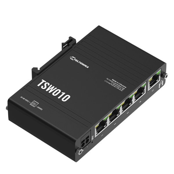 TSW010 5х100Mb Промисловий комутатор на DIN-рейку Teltonika TSW010 фото