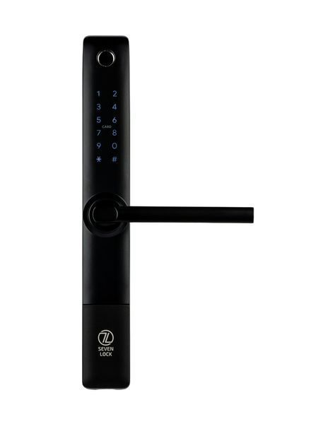 Розумний дверний біометричний замок SEVEN LOCK SL-7762BF black (без врізної частини) SL7762BFb фото