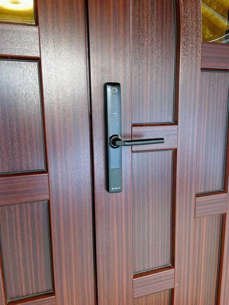Розумний дверний біометричний замок SEVEN LOCK SL-7762BF black (без врізної частини) SL7762BFb фото