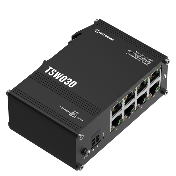 TSW030 8х100Mb Промисловий комутатор на DIN-рейку Teltonika TSW030 фото