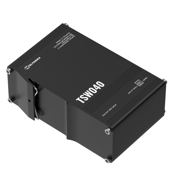 TSW040 8х100Mb Промисловий PoE+ комутатор на DIN-рейку Teltonika TSW040 фото