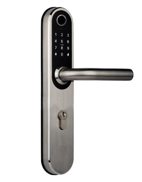 Розумний дверний біометричний замок SEVEN LOCK SL-7768BF (85мм) silver (без врізної частини) SL7768BF(85)s фото