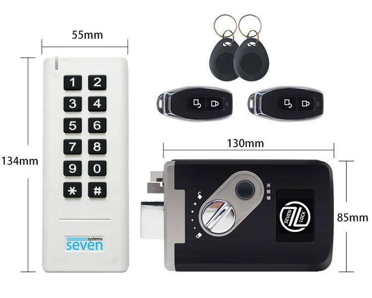 Бездротовий комплект контролю доступу з радіобрелками SEVEN LOCK SL-7705r SL7705r фото