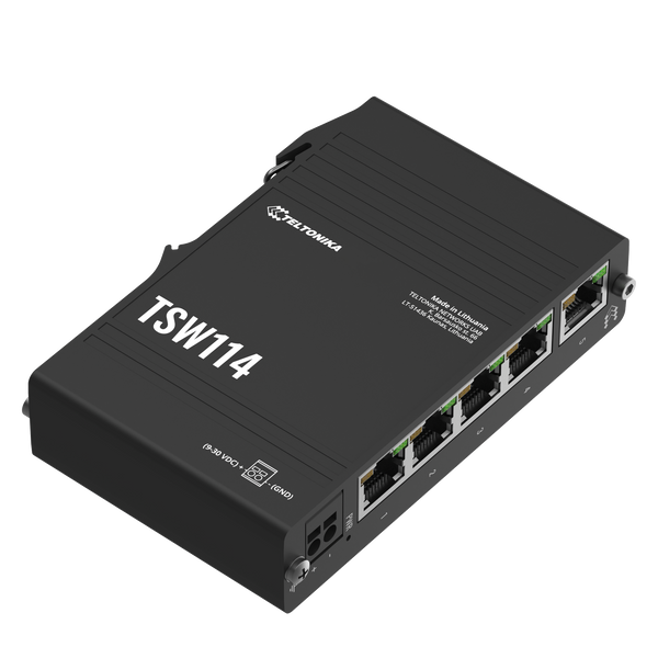 TSW114 5х1000Mb Промисловий комутатор на DIN-рейку Teltonika TSW114 фото