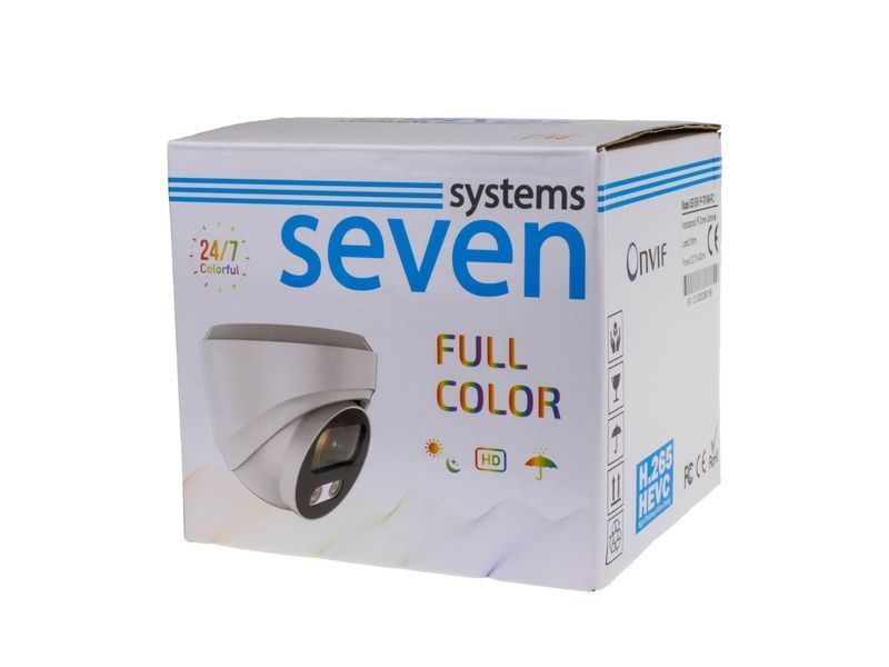 IP-відеокамера 2 Мп Full Color вулична/внутрішня SEVEN IP-7212PA-FC 2,8 мм IP7212PAFCw28 фото