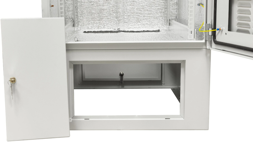 Кліматична шафа підлогова 24U (600х600) ASISTEM Т1, фільтр, охолодження, цоколь, дах, IP54 ASI-W24U66-T1 фото