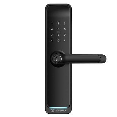 Розумний дверний біометричний замок SEVEN LOCK SL-7767BF black (без врізної частини) SL7767BFb фото
