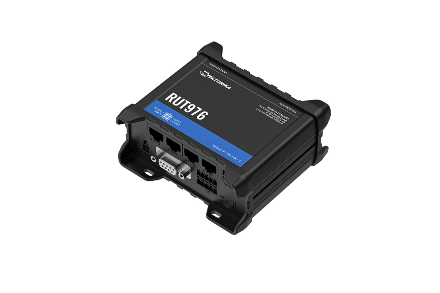 RUT976 Промисловий маршрутизатор 5G RedCap, Dual SIM, RS232/RS485, Wi-Fi, GNSS, Teltonika RUT976 фото