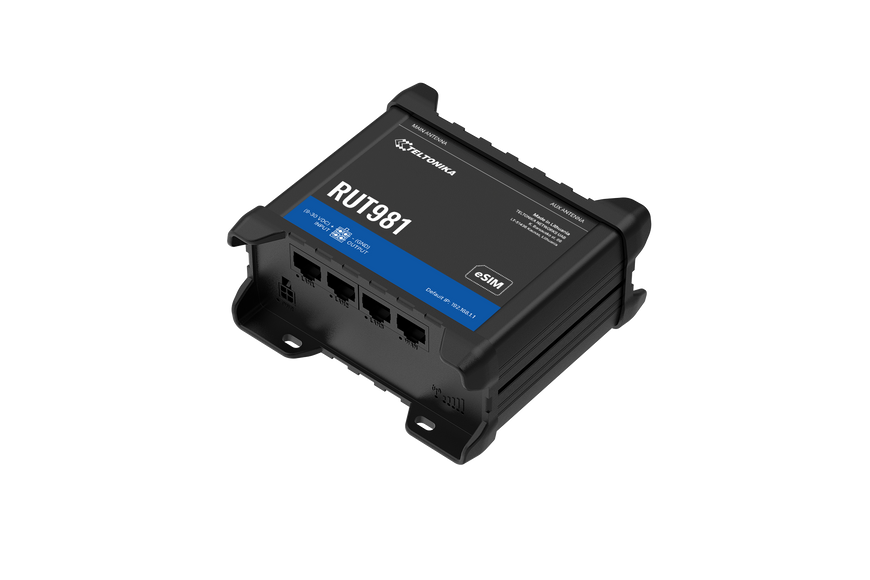 RUT981 Промисловий маршрутизатор 4G Telit Cat 4, eSIM, Wi-Fi, Teltonika RUT981 фото