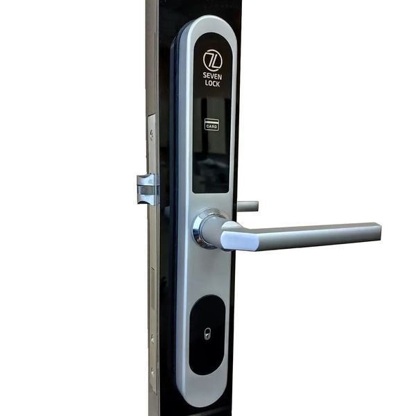 Електронний RFID замок для готелів та хостелів SEVEN LOCK SL-7737S silver SL7737Ss фото