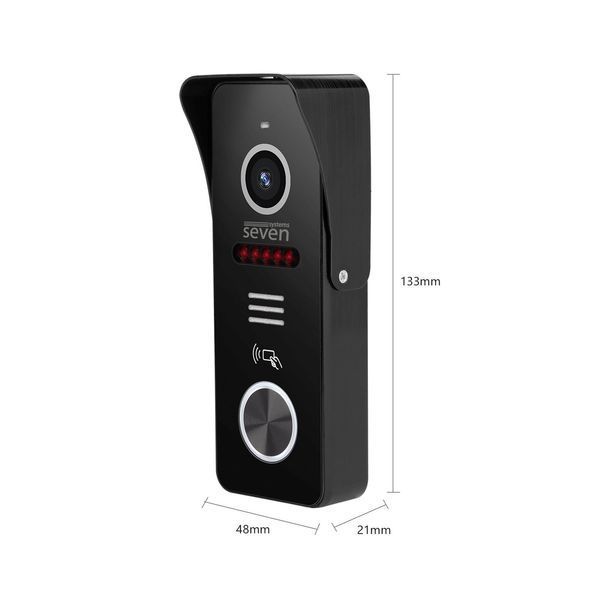 IP-панель виклику з вбудованим зчитувачем карт MIFARE SEVEN CP-7500FHD-Wi-Fi&nbsp;black CP7500FHDWb фото