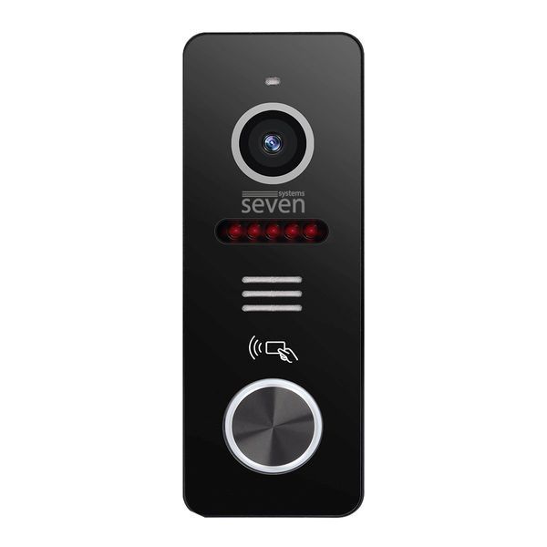 IP-панель виклику з вбудованим зчитувачем карт MIFARE SEVEN CP-7500FHD-Wi-Fi&nbsp;black CP7500FHDWb фото