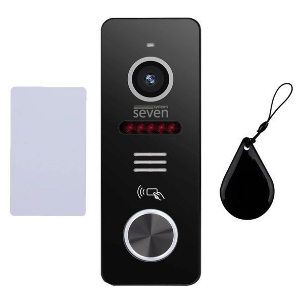 IP-панель виклику з вбудованим зчитувачем карт MIFARE SEVEN CP-7500FHD-Wi-Fi&nbsp;black CP7500FHDWb фото