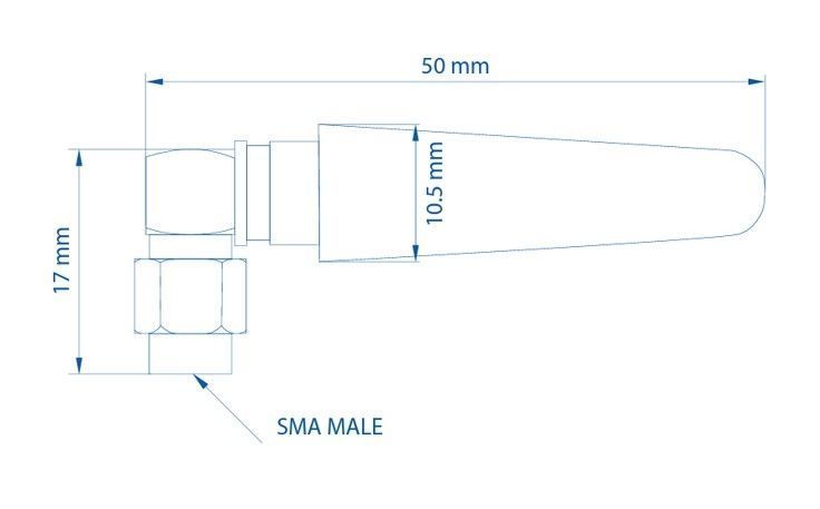 Компактна кутова 2G/3G/4G LTE антена PR1US450 Teltonika PR1US450 фото