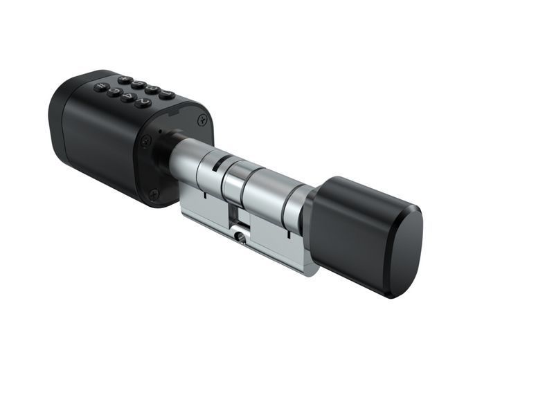 Розумний дверний біометричний замок (циліндр) SEVEN LOCK SL-7774BF black (35-90мм) SL7774BFb90 фото