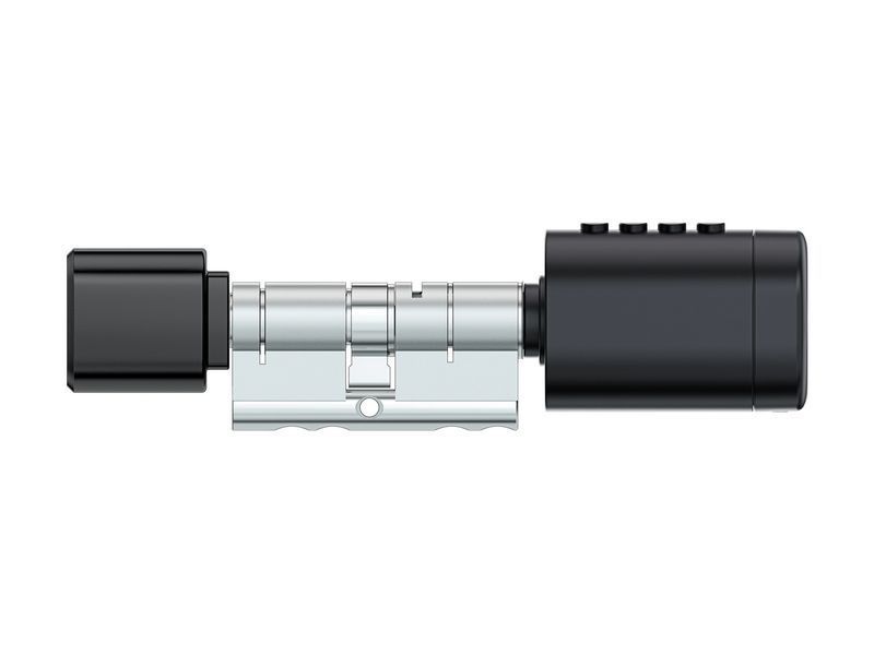 Розумний дверний біометричний замок (циліндр) SEVEN LOCK SL-7774BF black (35-90мм) SL7774BFb90 фото
