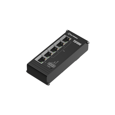 TSF000 5х100Mb Промисловий PoE+ міні комутатор на DIN-рейку Teltonika TSF000 фото