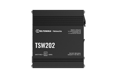 TSW202 8х1000Mb Промисловий PoE+ SFP комутатор на DIN-рейку Teltonika TSW202 фото