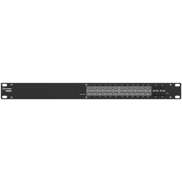 SWM281 24х1000Mb Комутатор керований 19" L2+ SFP Teltonika SWM281 фото