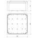 Коробка IP66, для зовн монтажу; розміри 250х250х121мм; сіра KKD 250_KA фото 2