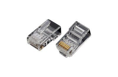 Конектор RJ-45 кат.5e UTP 3Мкн, (OK-J100), OK-NET 681-3100 фото