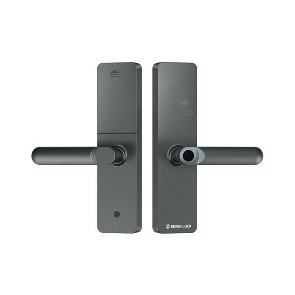 Розумний дверний біометричний замок SEVEN LOCK SL-7740BF grey (врізна частина 5050) SL7740BFg фото