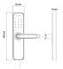 Розумний дверний біометричний замок SEVEN LOCK SL-7740BF grey (врізна частина 5050) SL7740BFg фото 5