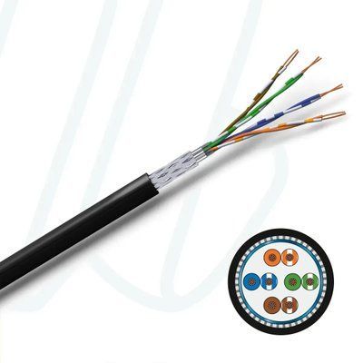 Кабель ETH 200 HIGHFLEX SF/UTP patch 4X2XAWG26/19 Cat.5e PUR чорний 10259825 фото